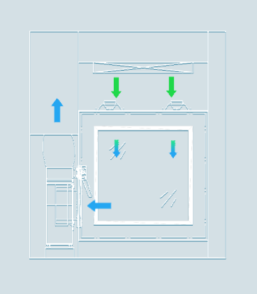 Type-Air Shower Pass Box-Working Principle